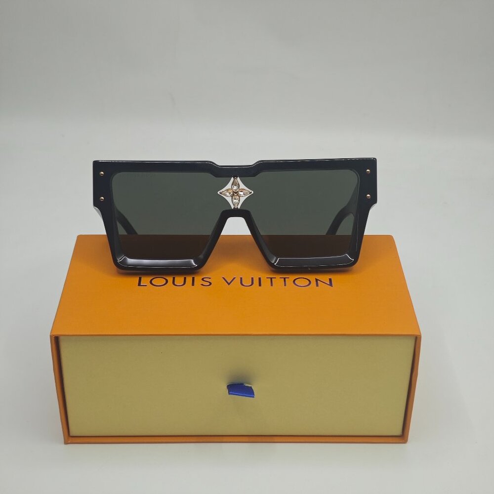 Louis Vuitton Black and Gold Sunglasses